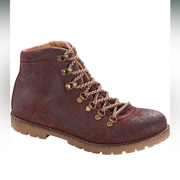 😍😍😍Birkensrock ochre suede boots sold out  in this maroon 37 L women’s - Picture 8 of 10